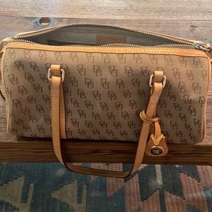 Vintage Dooney & Bourke Shoulder Bag Mono Canvas